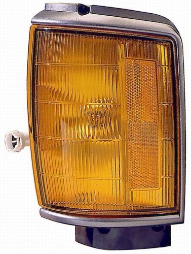 Left (Driver) Parking Light Assembly for 1987 - 1989 Toyota 4Runner, Replacement Lens Cover, Black, OEM (OEM): 8162089167, Replacement