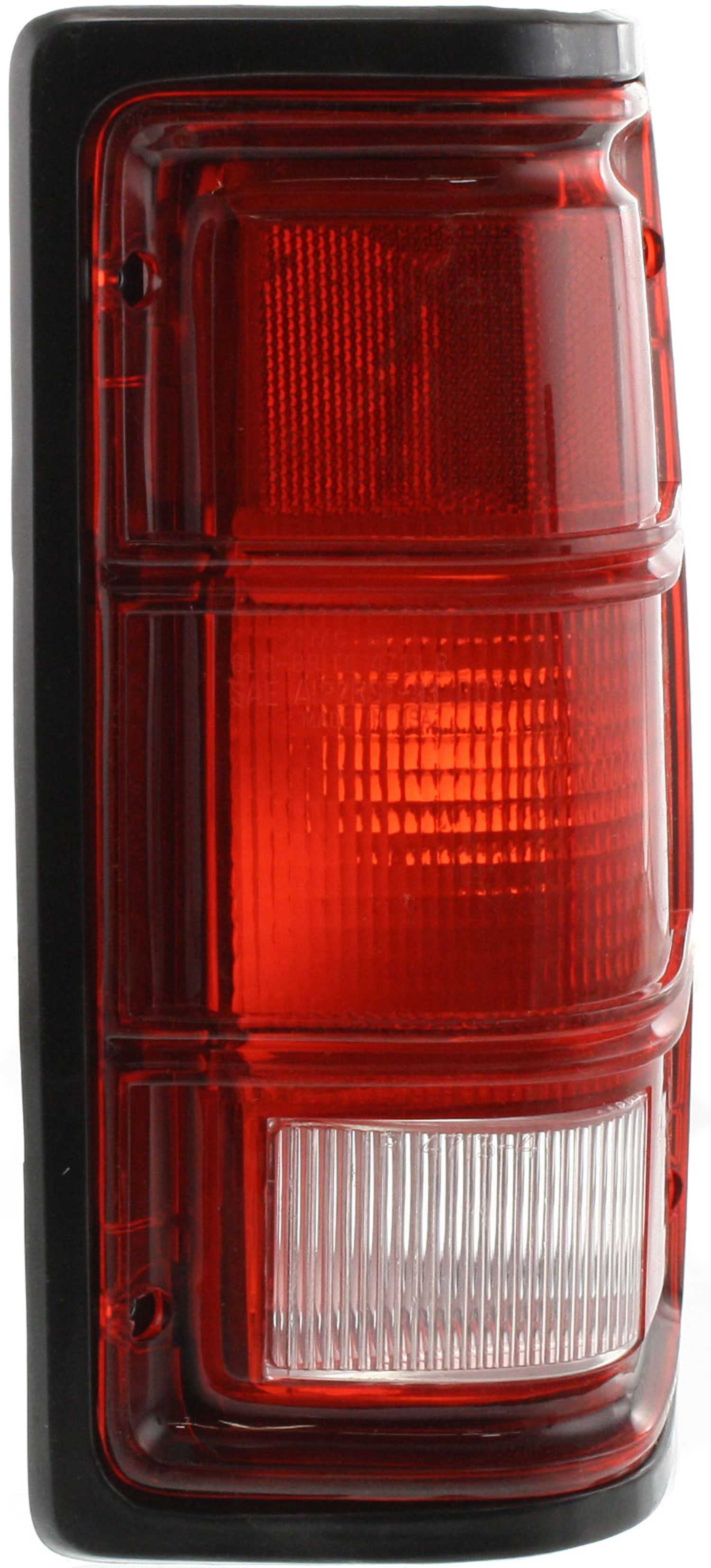 Tail Light for 1988-1993 Dodge Full Size Pickup, Right (Passenger) Side, Lens and Housing with Black Trim, Replacement