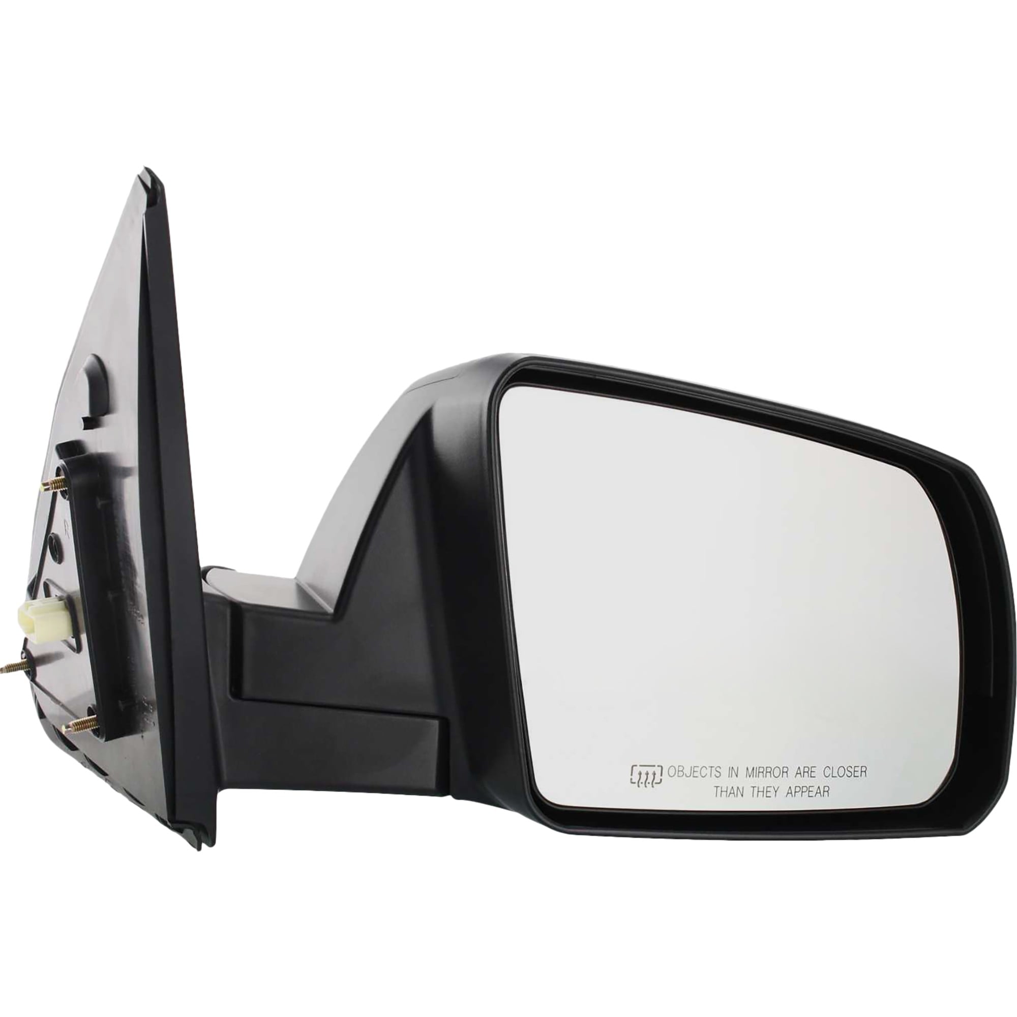 Mirror for Toyota Tundra 2007-2013, Right (Passenger), Non-Towing, Powered, Manual Folding, Heated, Textured, without Memory, with Puddle Light and Signal Light, Cold Climate Specification, Base/SR5 Models, Replacement