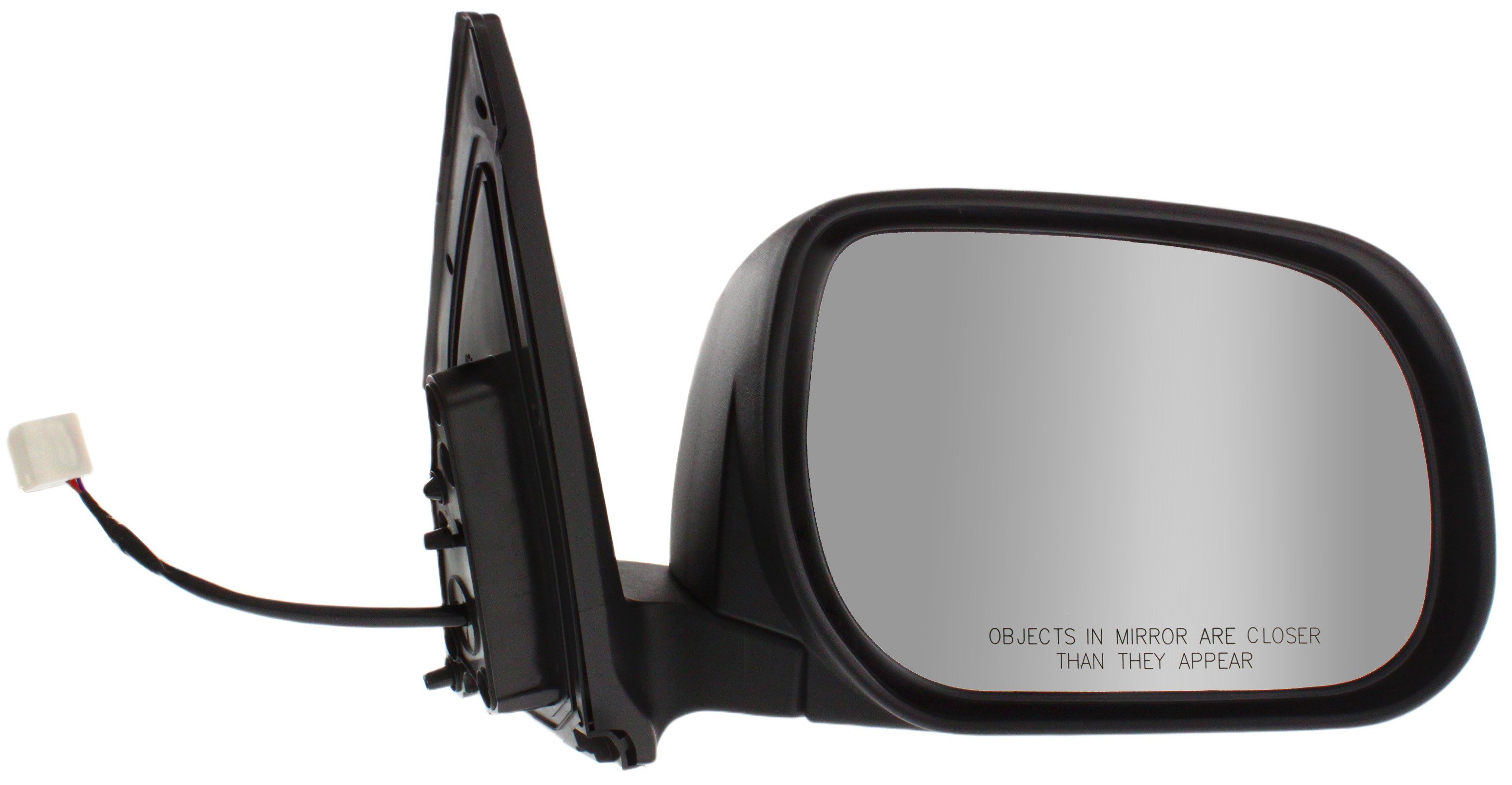 Power Mirror for Toyota RAV4 2009-2012 Right (Passenger) Side, Manual Folding, Non-Heated, Paintable, without Signal Light, Excludes Limited Model, Suitable for Japan Built Vehicle, Replacement