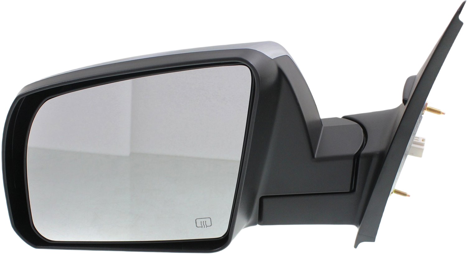 Power Mirror for Toyota Tundra 2014-2021, Left (Driver), Non-Towing, Manual Folding, Heated, Chrome, Without Signal Light or Lane Change Assist, Replacement