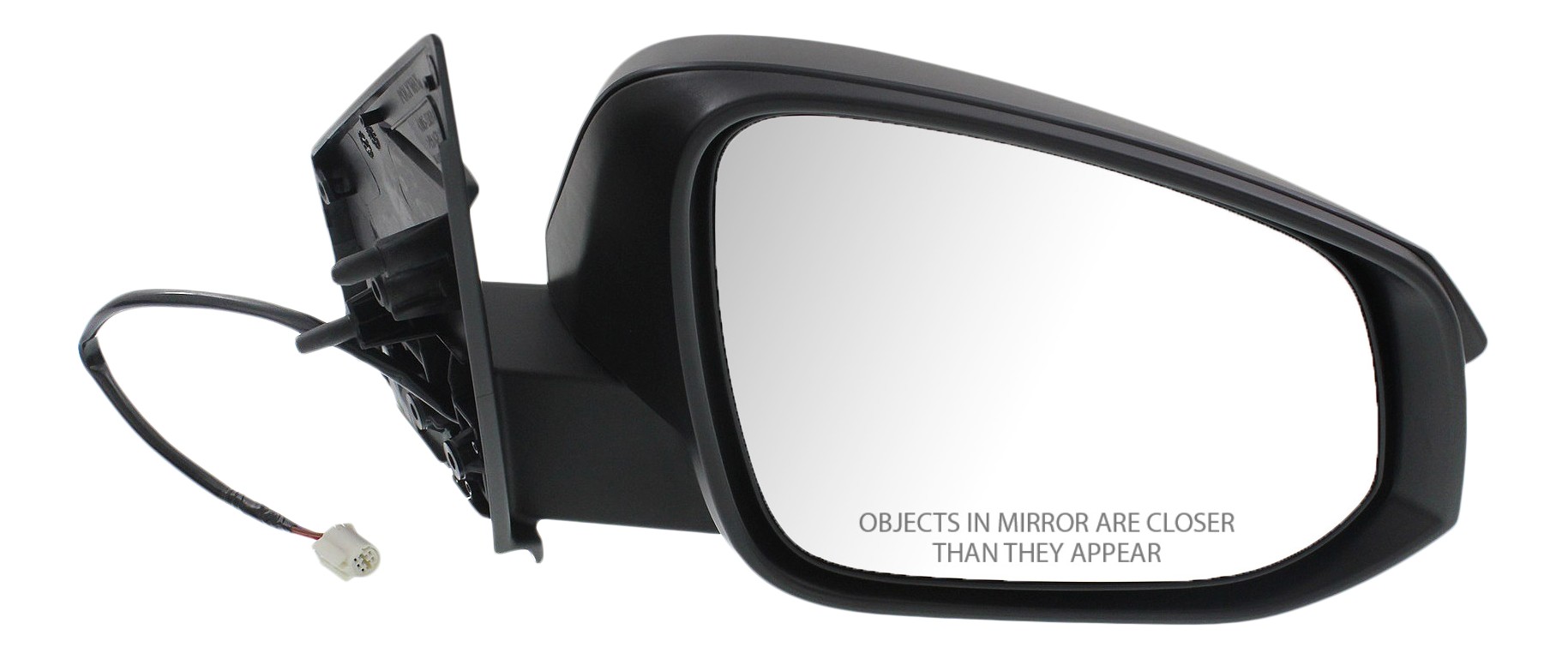 Power Mirror for Toyota RAV4 2013-2015, Right (Passenger) Side, Manual Folding, Non-Heated, Textured, Without Blind Spot Detection and Signal Light, Excluding EV Model, for Japan/North America Built Vehicles, Up to Nov. 2014, Replacement