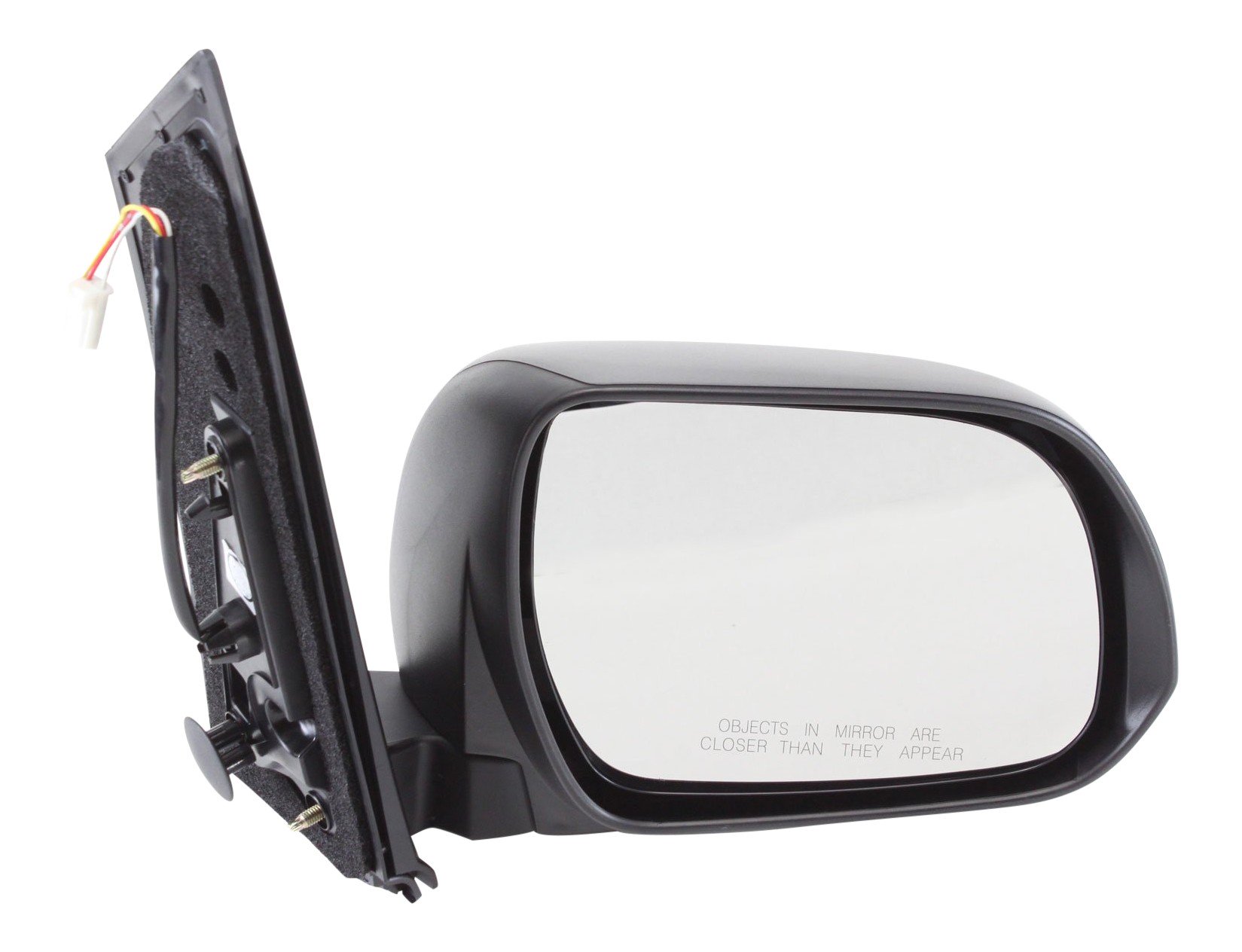 Power Mirror for Toyota Sienna 2011-2014, Right (Passenger) Side, Manual Folding, Non-Heated, Textured Finish, without Memory Function, Replacement