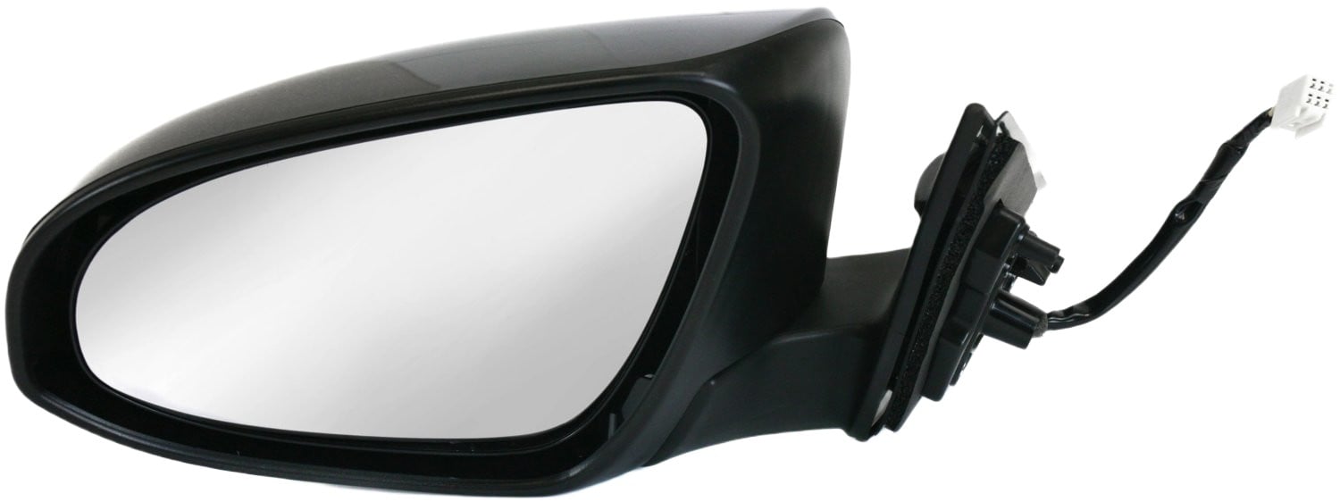 Power Mirror for Toyota Camry 2012-2014, Left (Driver), Manual Folding, Heated, Paintable, without Auto Dimming, Blind Spot Detection, Memory, and Signal Light, Replacement