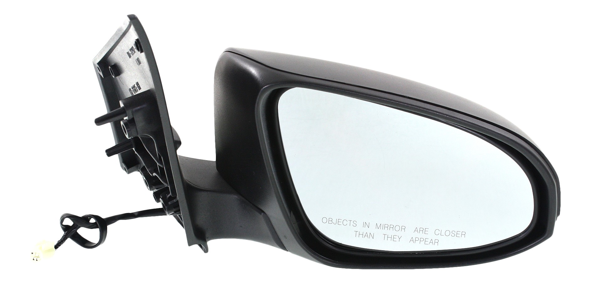 Power Mirror for Toyota Corolla 2014-2019, Right (Passenger) Side, Manual Folding, Non-Heated, Paintable, without Auto Dimming, BSD, Memory, and Signal Light, Replacement