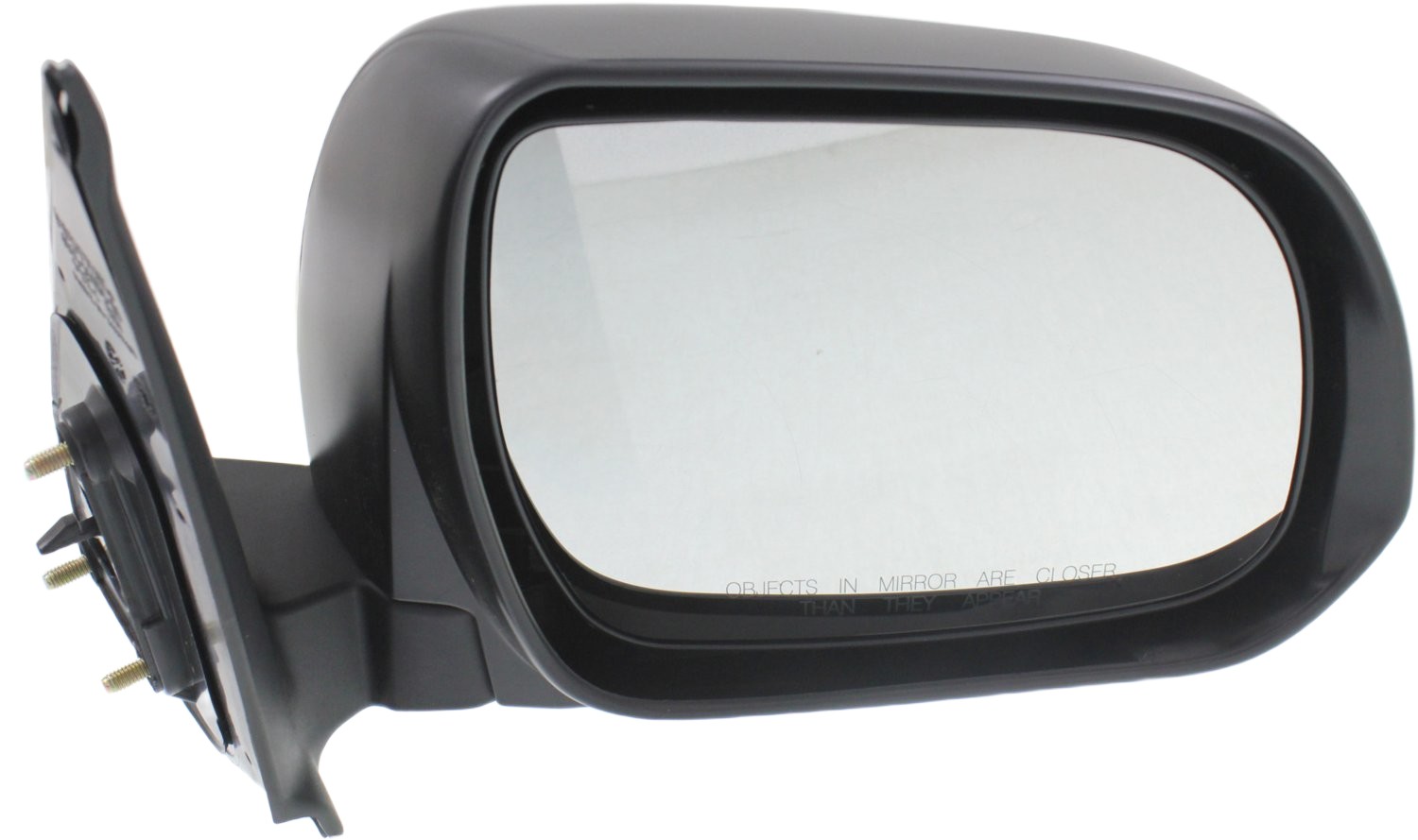 Manual Adjust, Manual Folding, Right (Passenger) Mirror for 2012-2015 Toyota Tacoma, Non-Heated, Textured, Replacement