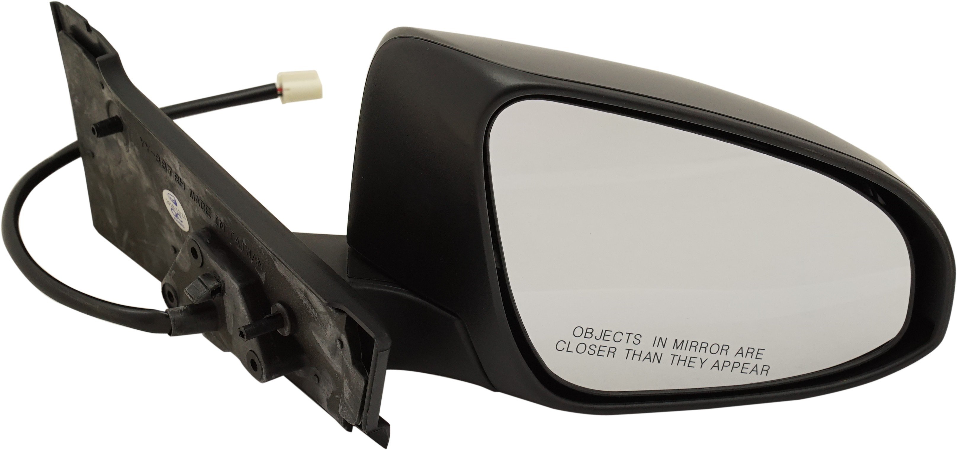 Power Right (Passenger) Mirror for Toyota Yaris 2014-2014, Manual Folding, Heated, Paintable, France Built Vehicle, Replacement