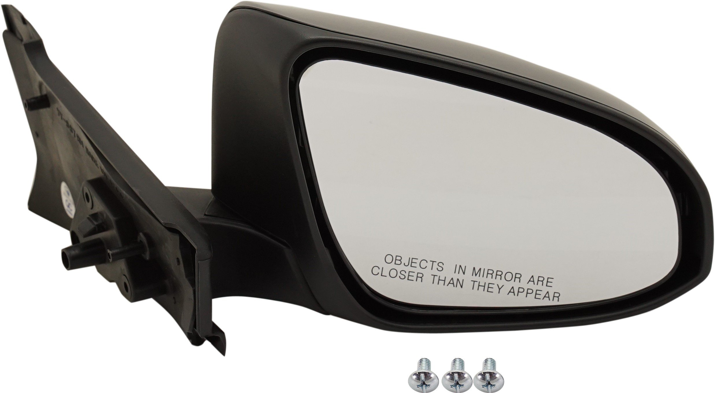 Right (Passenger) Manual Adjusting & Folding Mirror for Toyota Yaris 2014-2014, Non-heated, Paintable, Designed for France Built Vehicle, Replacement