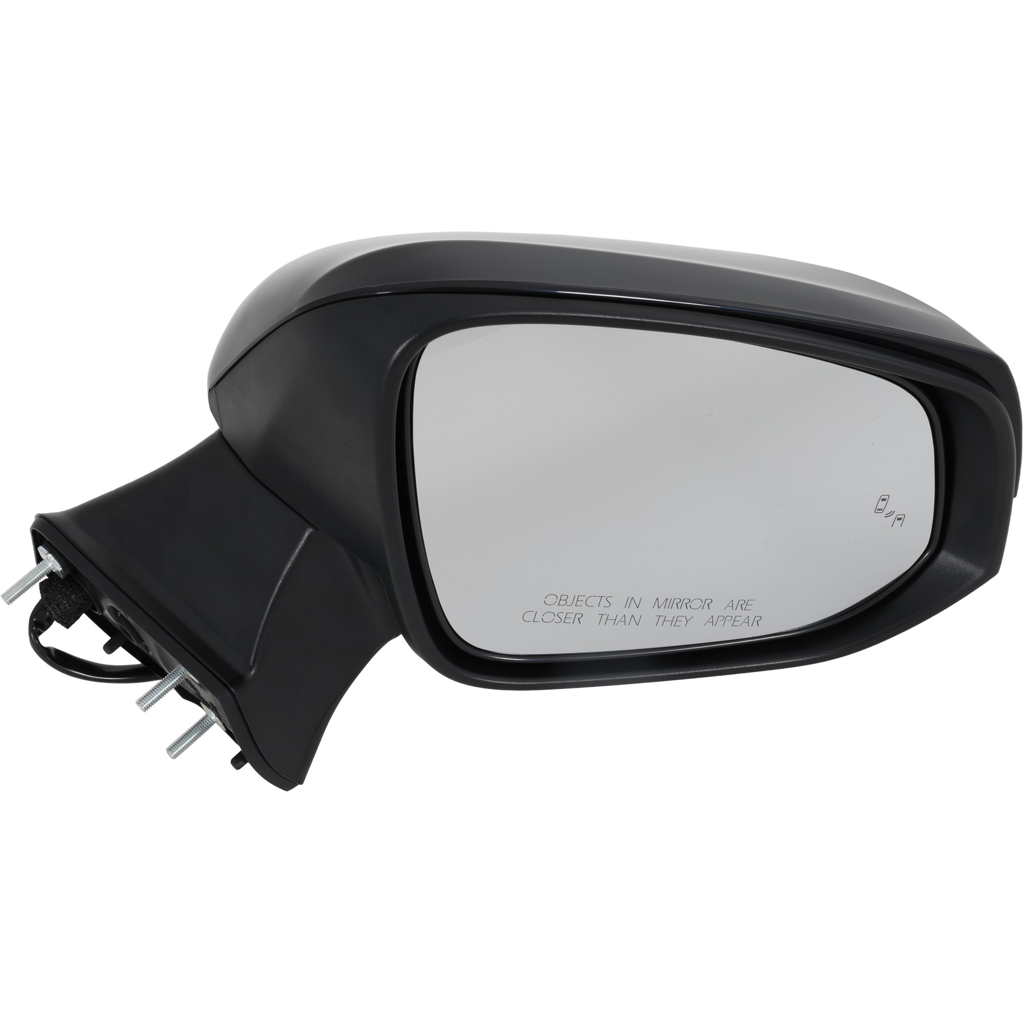 Power Mirror for Toyota Highlander 2020-2023, Right (Passenger), Manual Folding, Heated, Paintable, with In-housing Signal Light, Blind Spot Detection in Glass, without Memory, Puddle Light, Auto-Dimming, Replacement