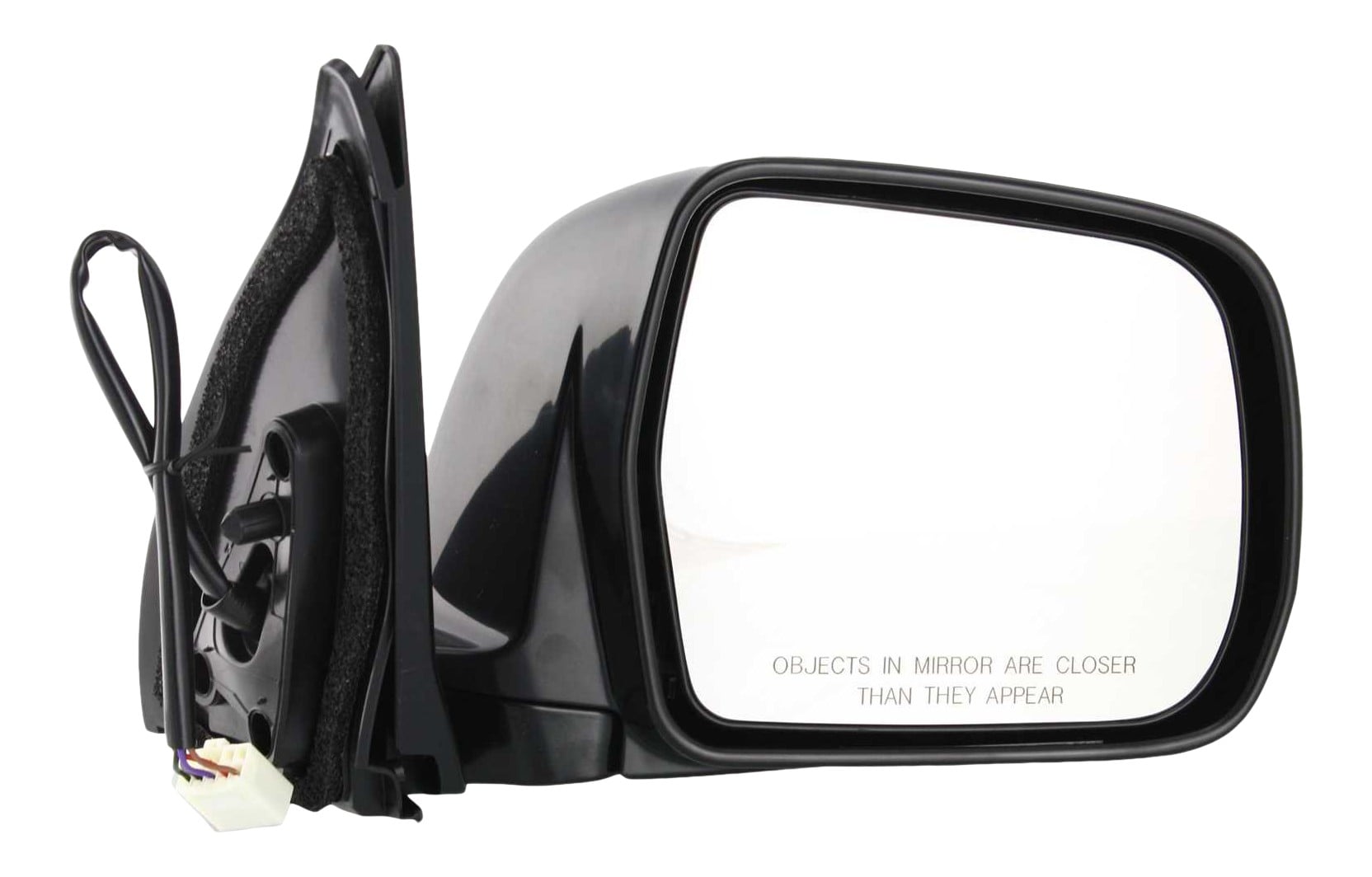 Power Mirror for Toyota Highlander 2001-2007, Right (Passenger), Manual Folding, Heated, Paintable, Replacement