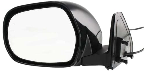 Power Mirror for Toyota 4RUNNER 2003-2009 Left (Driver), Manual Folding, Heated, Paintable, without Auto-Dimming, Blind Spot Detection, Memory, and Signal Light, Replacement