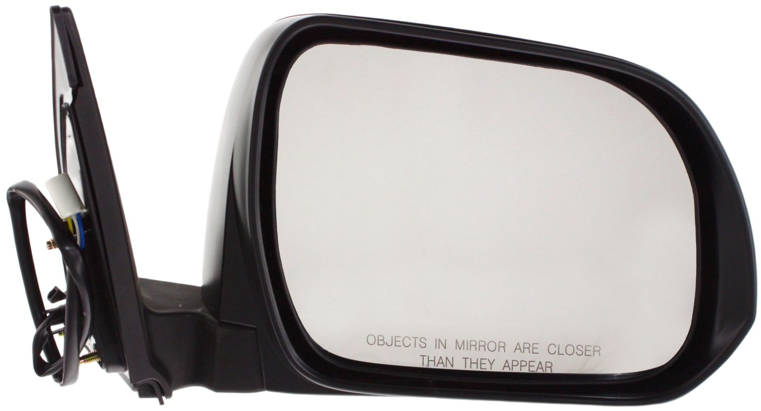 Power Mirror for Toyota Highlander 2008-2013, Right (Passenger), Manual Folding, Non-Heated, Paintable, Without Puddle Light, Suitable for Hybrid/2008-2010 Non-Hybrid Models, Japan Built Vehicle, Replacement