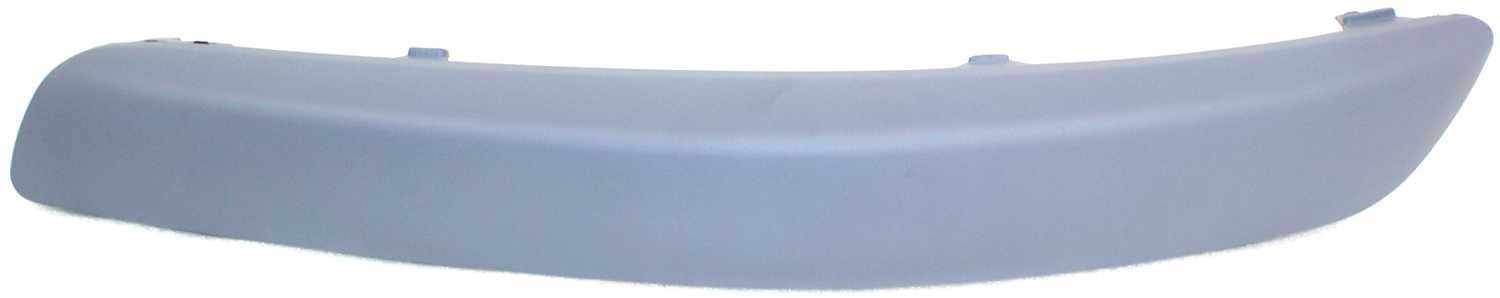 Front Bumper Molding for Volkswagen Rabbit 2006-2009, Left (Driver), without Headlight Washer Hole, Primed-Gray (Ready to Paint), Replacement