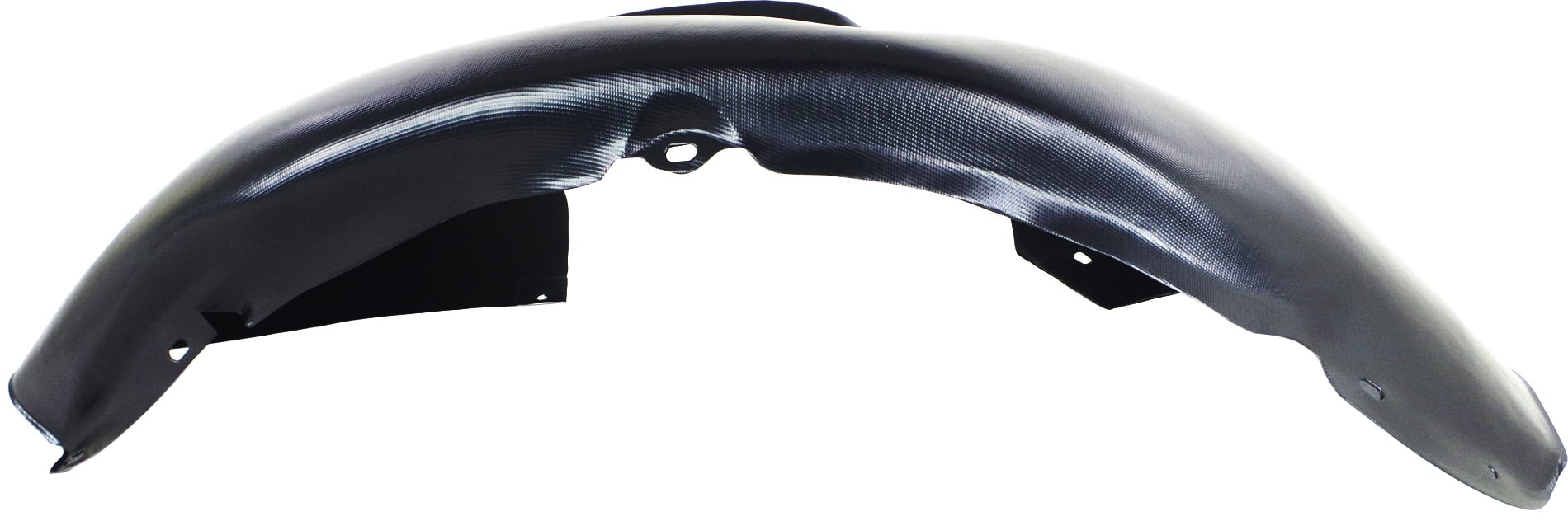 Front Splash Shield for Volkswagen Golf (2010-2014) and Jetta (2005-2014), Left (Driver) Side, Plastic, Vacuum Form, Rear Section, Sedan/Wagon, Replacement