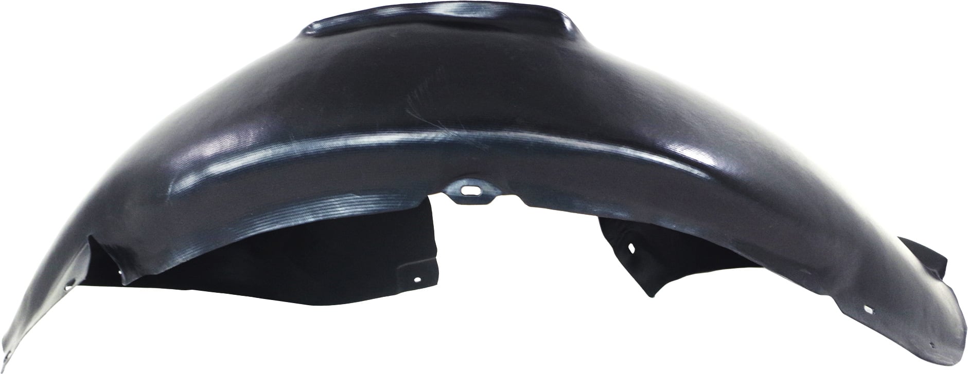 Front Fender Liner for Volkswagen Rabbit 2006-2009, Left (Driver) Side, Rear Section, Vacuum Form Plastic, Replacement