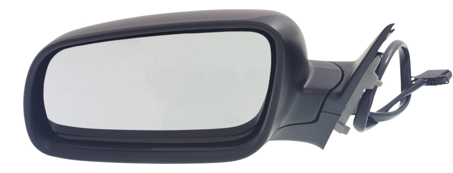Power Mirror for 2001-2005 Volkswagen Passat, Left (Driver), Manual Folding, Heated, Paintable, without Signal Light, Replacement.