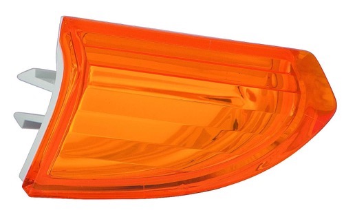 Front Left (Driver) Side Reflector for 2009 - 2012 Volkswagen Passat CC, Yellow, OEM Part Number: 3C8807717A, Replacement