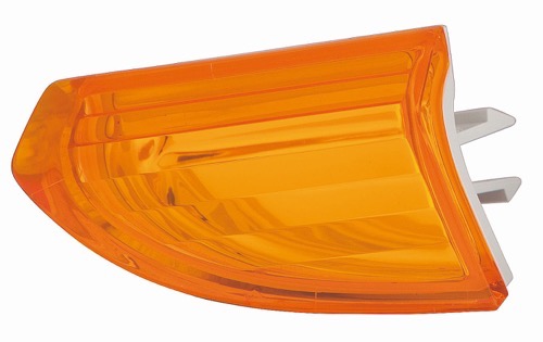 Front Right (Passenger) Side Reflector for 2009-2012 Volkswagen CC, Yellow, OEM Replacement: 3C8807718A
