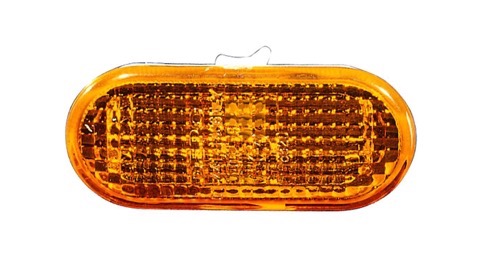 Right (Passenger) Side Repeater Light for 1998 - 2005 Volkswagen Passat, Type 4, Fender Mounted, Yellow Lens & Housing,  3B0949117B, Replacement