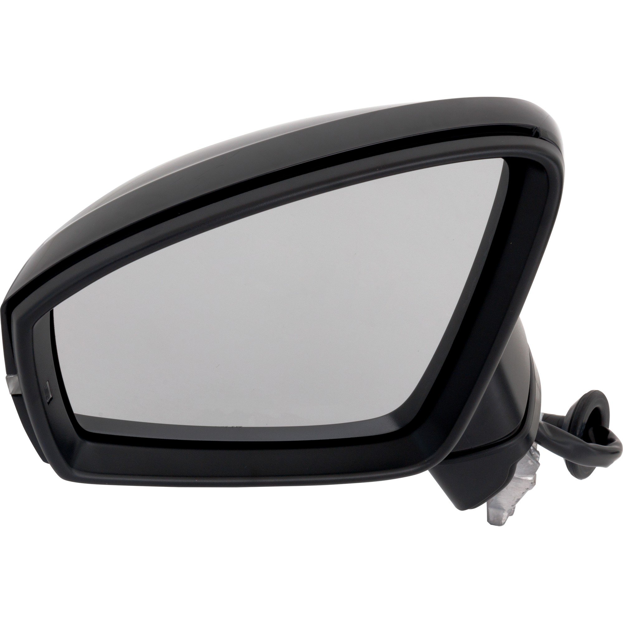 Power Mirror for Volkswagen Tiguan 2018-2021, Left (Driver), Power Folding, Heated, Paintable, with Blind Spot Detection, Memory, Puddle Light, and Signal Light, without Auto Dimming and Lane Change Assist, Replacement