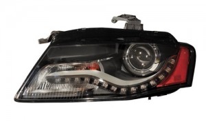 2009 - 2010 Audi A4 Front Headlight Assembly Replacement Housing / Lens / Cover - Left (Driver) Side - (Sedan)