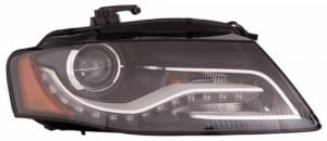 2010 - 2012 Audi A4 Front Headlight Assembly Replacement Housing / Lens / Cover - Left (Driver) Side - (Sedan)