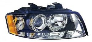 2002 - 2005 Audi A4 Front Headlight Assembly Replacement Housing / Lens / Cover - Right (Passenger) Side - (4 Door; Sedan + 4 Door; Wagon)