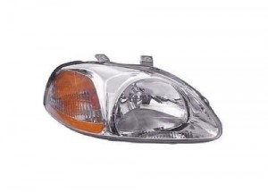 1996 - 1998 Honda Civic Front Headlight Assembly Replacement Housing / Lens / Cover - Right (Passenger) Side
