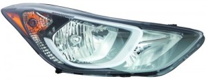 2014 - 2016 Hyundai Elantra Front Headlight Assembly Replacement Housing / Lens / Cover - Right (Passenger) Side
