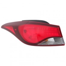 2014 - 2016 Hyundai Elantra Rear Tail Light Assembly Replacement / Lens / Cover - Left (Driver) Side Outer