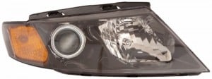 2009 - 2010 Kia Optima Front Headlight Assembly Replacement Housing / Lens / Cover - Left (Driver) Side