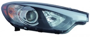 2014 - 2016 Kia Forte Front Headlight Assembly Replacement Housing / Lens / Cover - Right (Passenger) Side - (Sedan)