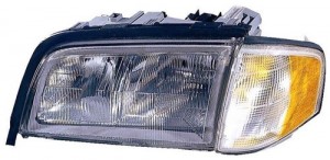 1997 - 2000 Mercedes-Benz C230 Front Headlight Assembly Replacement Housing / Lens / Cover - Left (Driver) Side