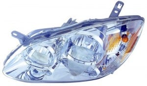 2005 - 2008 Toyota Corolla Front Headlight Assembly Replacement Housing / Lens / Cover - Left (Driver) Side - (CE + LE)