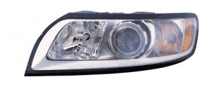 2008 - 2011 Volvo S40 Front Headlight Assembly Replacement Housing / Lens / Cover - Left (Driver) Side