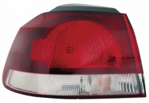 2010 - 2014 Volkswagen GTI Rear Tail Light Assembly Replacement / Lens / Cover - Left (Driver) Side Outer