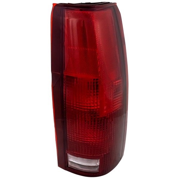 Tail Light Assembly for Chevrolet C/K Full Size Models 1988-2000, Right (Passenger), Halogen, Clear/Red Lens, Replacement