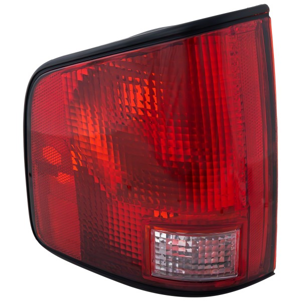 Tail Light Lens and Housing for Chevrolet S10 / GMC Sonoma Pickup 1994-2004, Left (Driver), Replacement