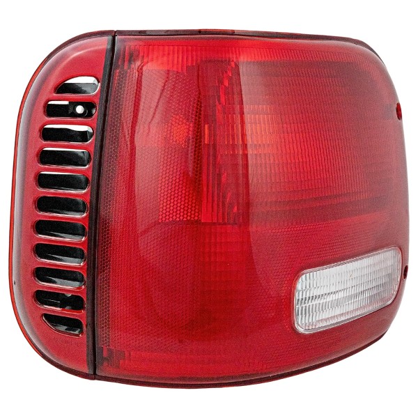 Tail Light Lens and Housing for Dodge Full Size Van 1997-2003, Left (Driver) Side, Replacement
