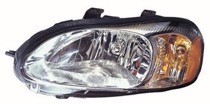 Left (Driver) Headlight Assembly for 2001 - 2002 Chrysler Sebring Coupe, Composite Replacement,  MR566305