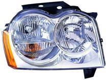 2005 - 2007 Jeep Grand Cherokee Front Headlight Assembly Replacement Housing / Lens / Cover - Right (Passenger)