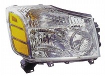 2004 - 2007 Nissan Armada Front Headlight Assembly Replacement Housing / Lens / Cover - Right (Passenger)
