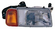 Right (Passenger) Headlight Assembly for 1989 - 1998 Suzuki Sidekick, Front Replacement Housing, Lens, Cover - Composite;  3510060A11