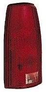 Left (Driver) Tail Light Lens for 1988 - 2000 GMC Pickup C/K Series, Excluding 15000GVW,  16506355, Rear Tail Light Assembly Replacement