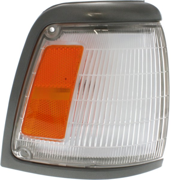 Corner Light Assembly for 1992-1995 Toyota Pickup, Right (Passenger) Side, with Gray Trim, 2WD (Two-Wheel Drive), Base Model, Replacement