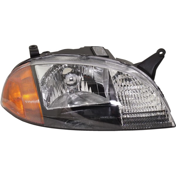 Headlight for Suzuki Metro/Swift 1998-2001, Right (Passenger), Composite Material, Lens and Housing, Halogen Bulb, Replacement