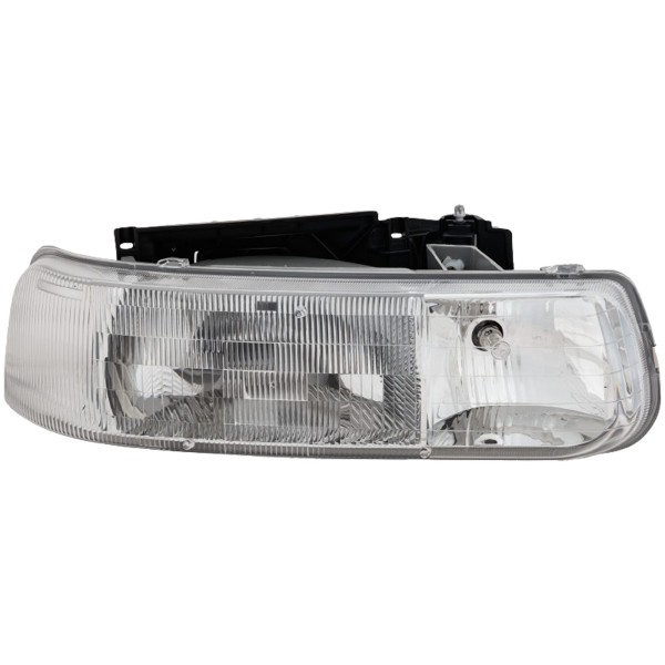 Headlight Assembly for Chevrolet Silverado (1999-2002), Tahoe (2000-2006), Composite, Right (Passenger), Halogen, Replacement