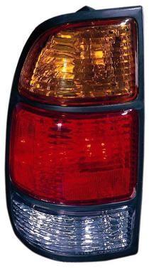 Right (Passenger) Tail Light Lens/Housing for 2000 - 2006 Toyota Tundra Pickup, Rear Tail Light Assembly Replacement, Regular Cab, Excludes Double Cab;  815510C010, Replacement