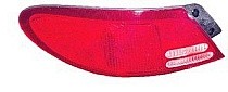 Left (Driver) Rear Tail Light Lens/Housing for 1999 - 2002 Ford Escort, Includes Lens,  FO2818101, Replacement