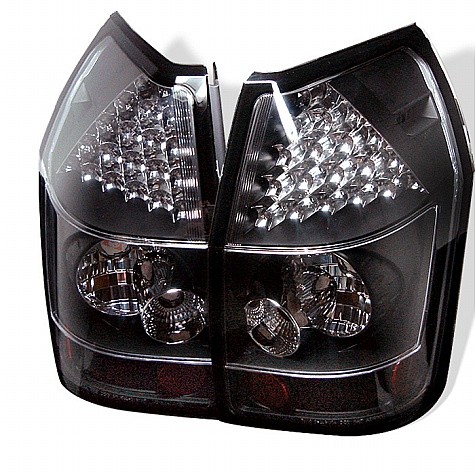 2005 - 2008 Dodge Magnum LED Tail Lights (PAIR) - Black (Spyder Auto)